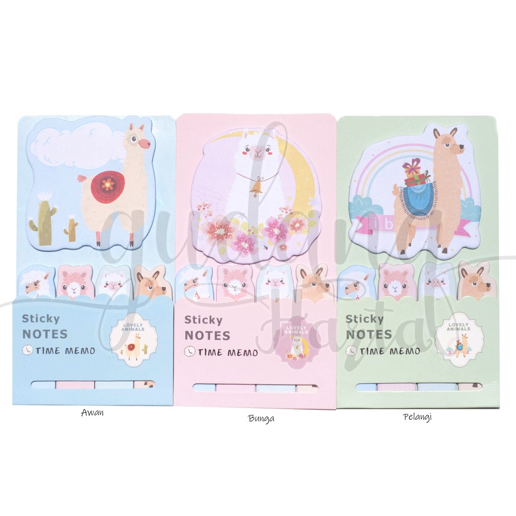 

Sticky Notes Ilama Memo Domba Lucu Note Unik DIY Scrapbook GC 301203