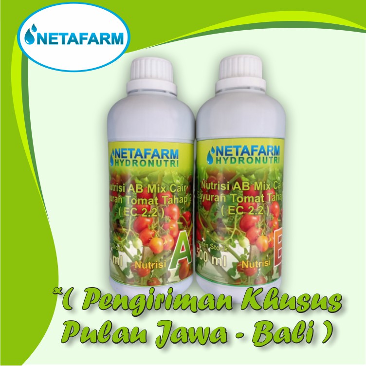 AB Mix Cair NETAFARM - TOMAT Tahap 2 500ml ( stock A dan stock B )