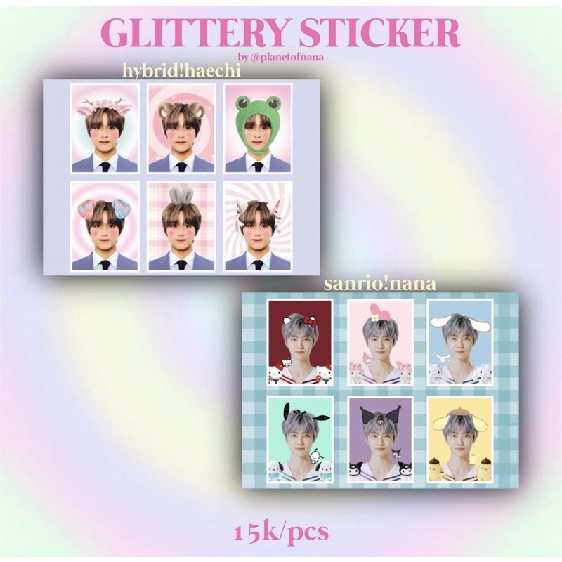 

id photo nct dream glittery sticker!