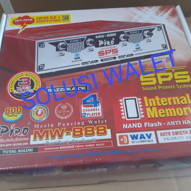 Ampli Walet Piro MW 888 anti petir termasuk suara walet