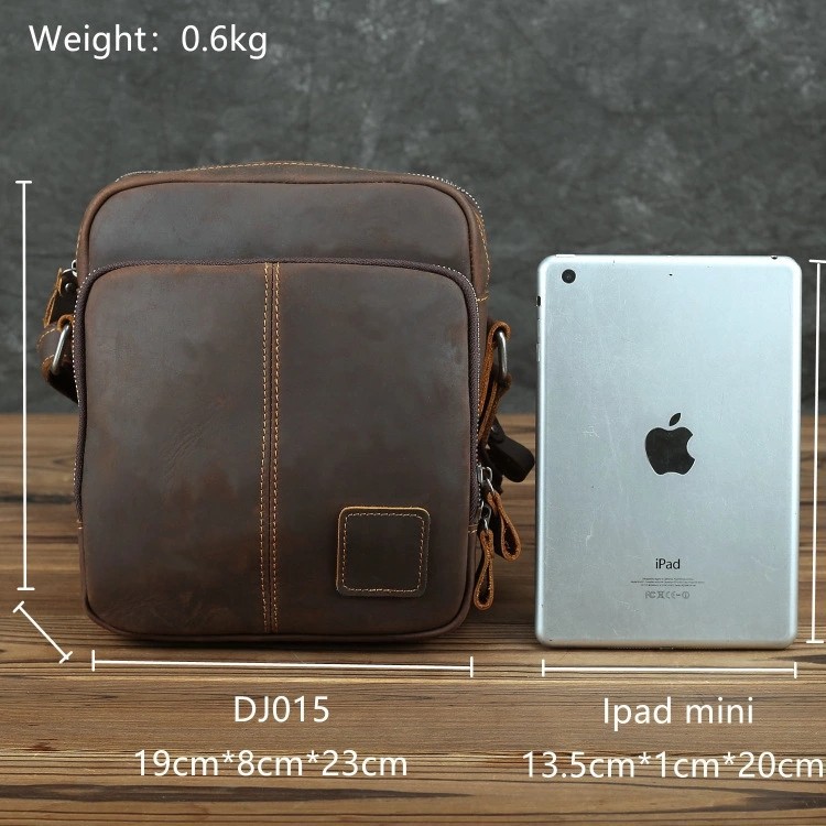 Tas Selempang Pria Kulit iPad Tas Full Kulit Crazy Horse Tas Ch Leather