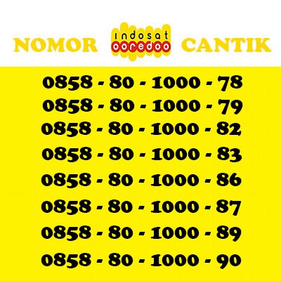 NOMOR CANTIK INDOSAT OOREDOO