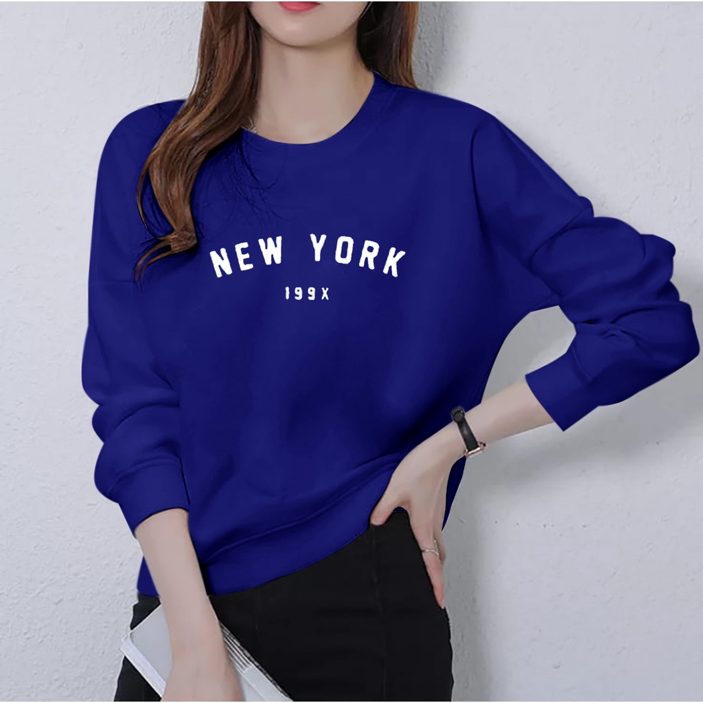 BAJU DISTRO WANITA NEW YORK 199X/KAOS LENGAN PANJANG WANITA