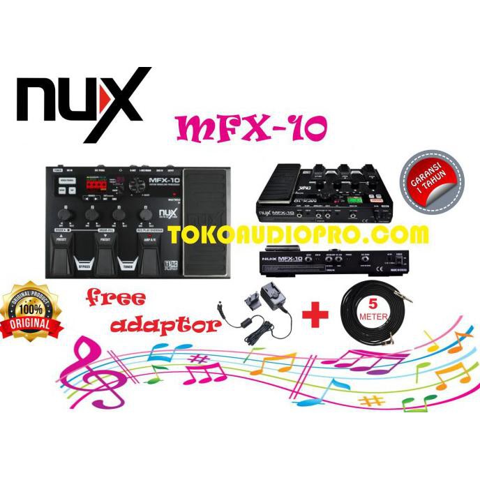 Nux Mfx10 Mfx-10 Mfx 10 Multi Efek Gitar