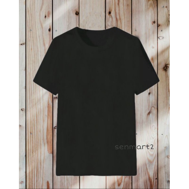 kaos pria/kaos oblong polos/kaos hitam polos