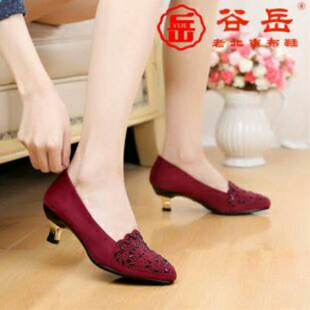 High heels pantopel suede manik js 13