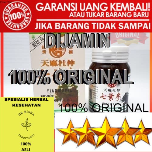 100% ORIGINAL OBAT PENYAKIT SENDI URAT TULANG DLL SEVEN LEAVE GINSENG ASLI ORIGINAL