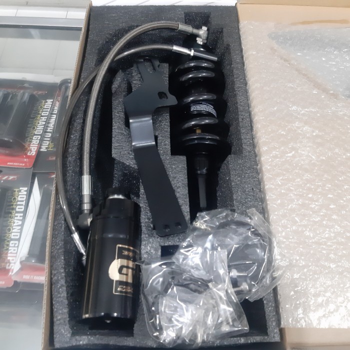 Shock Monoshock tabung RIDE IT GP 104 fleksible triple click Satria FU - Hitam