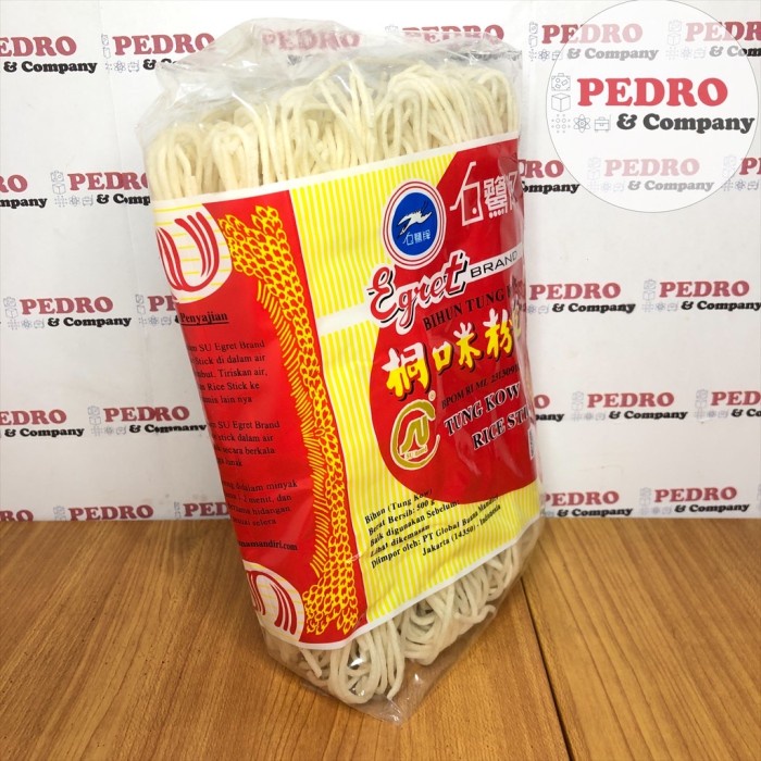 

soun-bihun- egret - bihun tung kow/ tung kow rice stick (500 gr) - untuk mi laksa -bihun-soun.