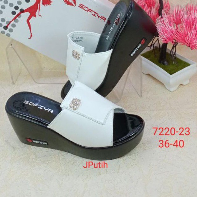 SANDAL WEDGES IMPORT WANITA SOFIYA 7220-23-1
