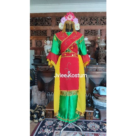 Baju tari lenggang nyai komplit dewasa