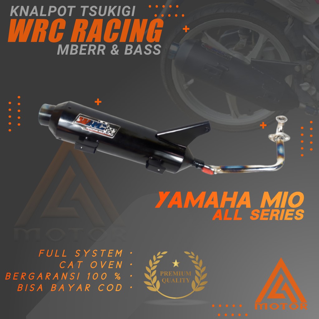 NEW Knalpot WRC Tsukigi Tsugigi Tsugi Sugigi Sukigi Mio Sporty Smile M3 Z J Soul Karbu GT Fino Bas M