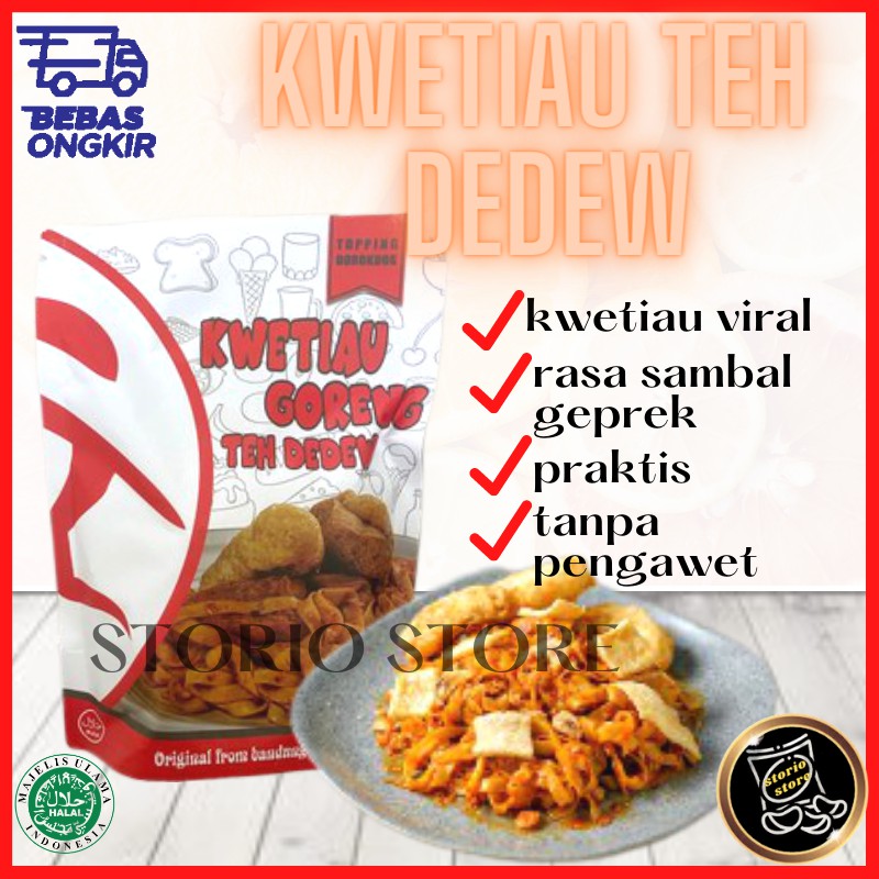 Kwetiau Kwetiaw Goreng Sambel Sambal Geprek Teh Dedew Makanan Khas Bandung