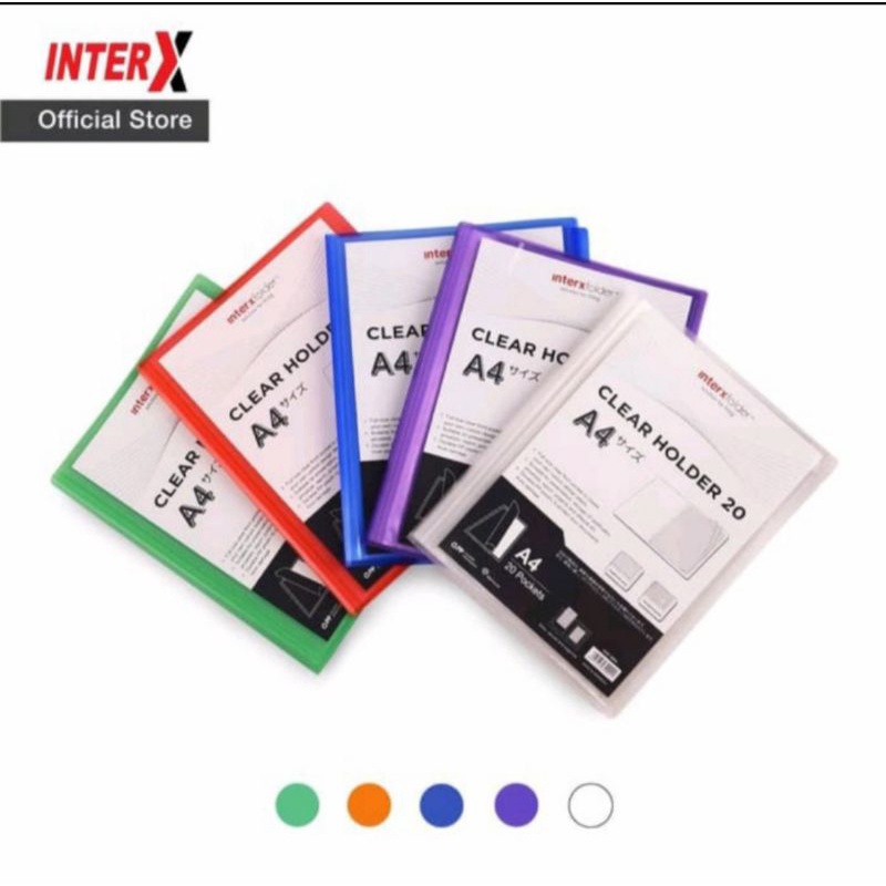 

Clear Holder A4 20 Pocket Inter X / Dokumen Keeper / Display Album