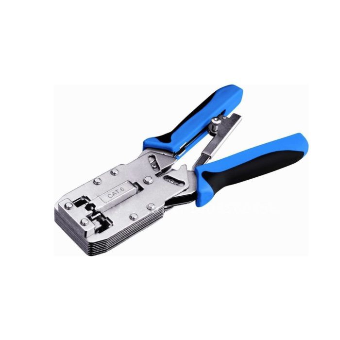 Crimping tool modular rj11 rj12 rj45 lan cat 5 6 7 6p 8p cut strip crimp 3in1 ht-2810r 2810 ht2810 ht2810r - tang