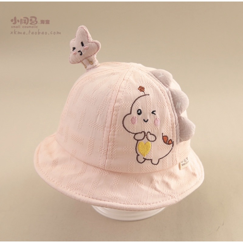Topi Bucket Anak Bayi Model Pikachu / Baby Hat-Pink