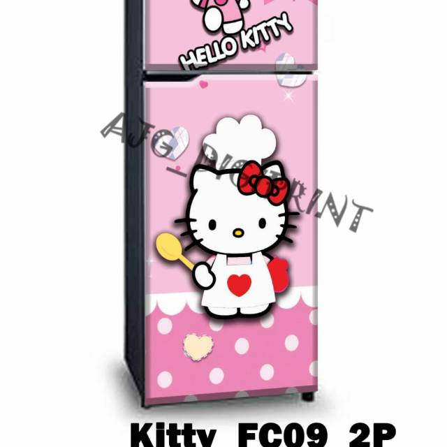 Sticker kulkas 2 pintu