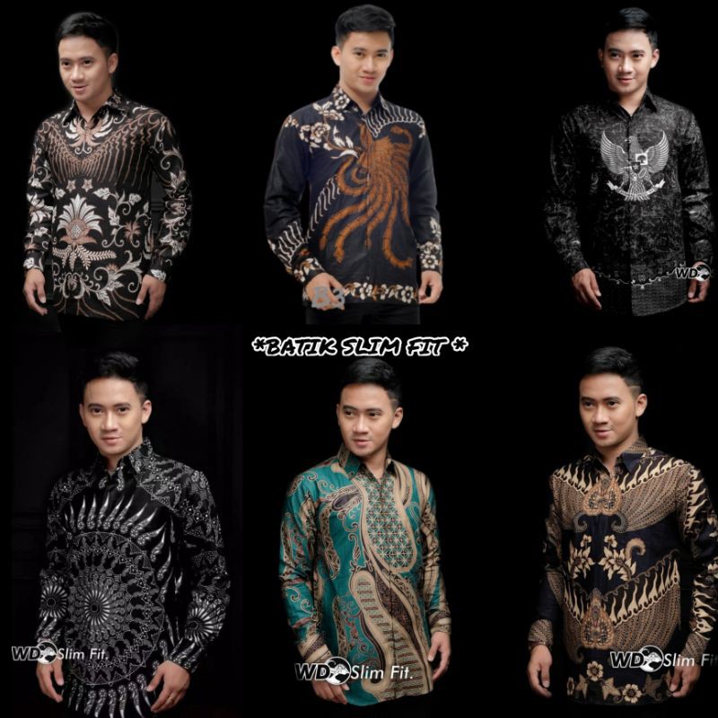 Harga Pabrik Kemeja Batik Pria Lengan Panjang Slim Fit Big Size M L Xl Xxl A Tasan Pria Jumbo Seragam Pernikahan MaQYByseNErJB