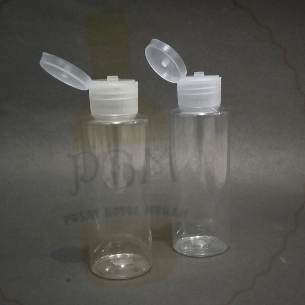 botol fliptop 100 ml RF / botol flip top 100ml plastik PET murah