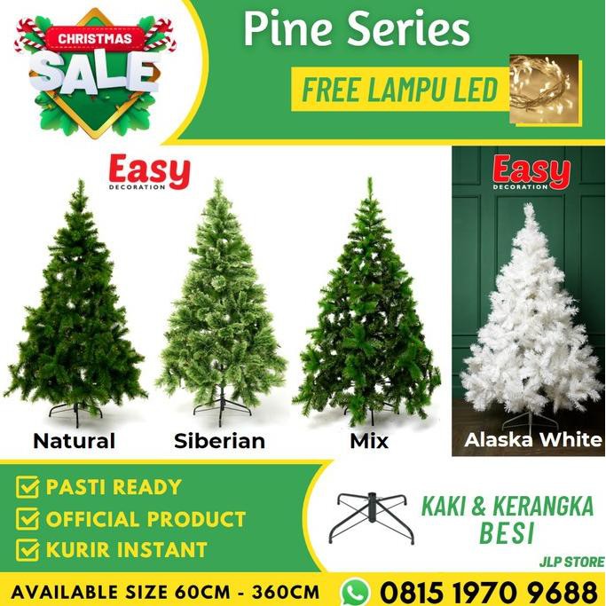 

Pohon Natal Besar Tinggi 2.7 Meter 270Cm 9 Feet Jarum Pinus Premium Pn43625