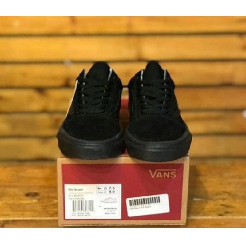 VANS OLDSKOOL FULL BLACK  SLIP ON CHECKERBOARD BNIB !!!! 100% ORIGINAL PREMIUM BLACK WHITE MONEY BACK GUARANTE TOOTHE