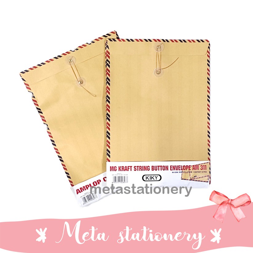Amplop Tali 311 Air mail / Amplop Coklat Tali 311