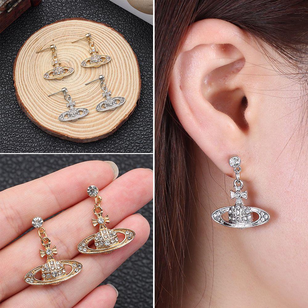 R-flower Earrings Gaya Baru Planet Decor Cincin Telinga Keren