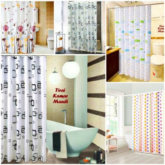 Tirai kamar mandi waterproof