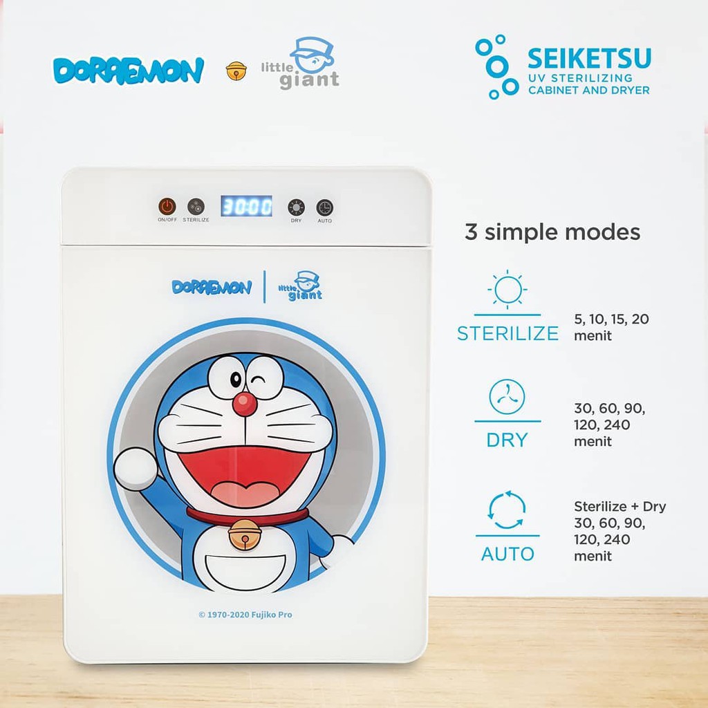 Little Giant Seiketsu UV Sterilizing Cabinet and Dryer (Doraemon Series) - LG. 1770