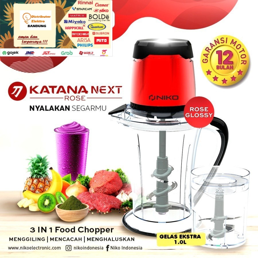 NIKO CHOPPER KATANA 3 IN 1 FOOD CHOPPER 350 WATT