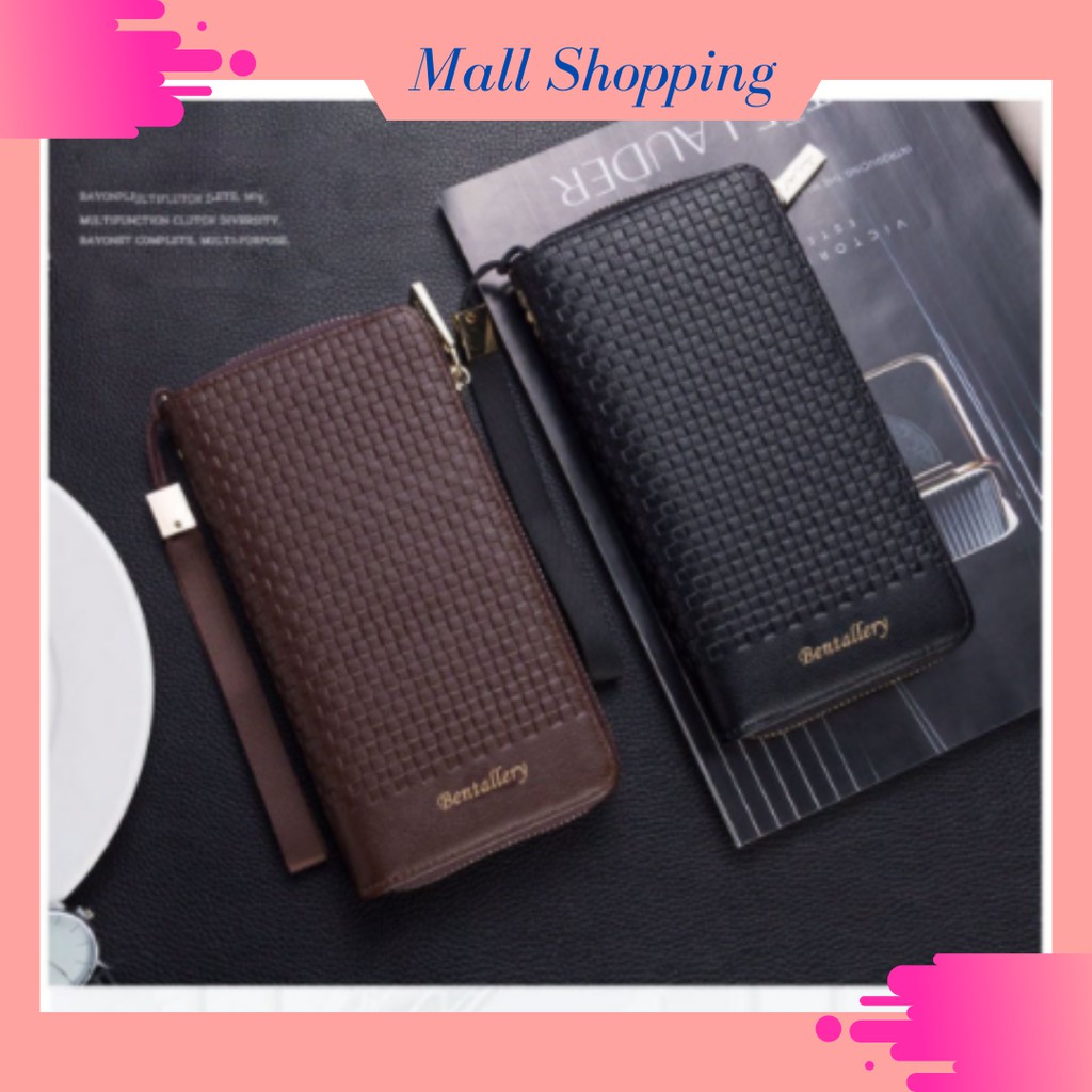 (COD) Dompet Kulit Pria Dompet Panjang Men Pocket Dompet Kartu MALLSHOPPING