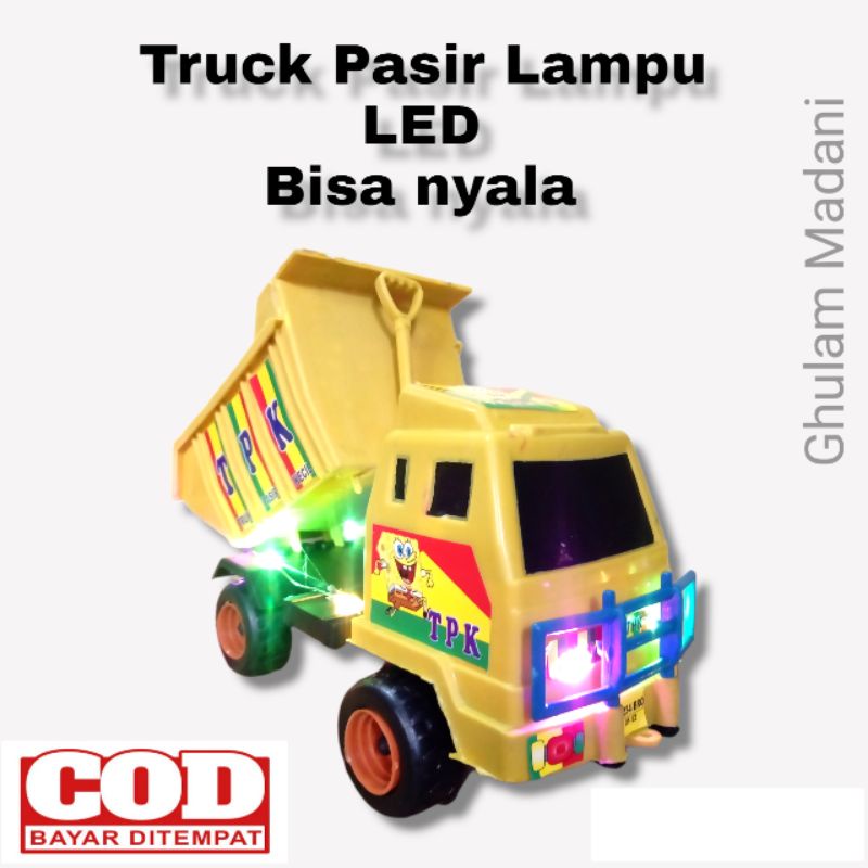 (COD) PROMO MAINAN MOBIL TRUK PASIR MURAH / MOBIL MOBILAN TRUK LAMPU LED / MAINAN TRUK PASIR MODIFIK