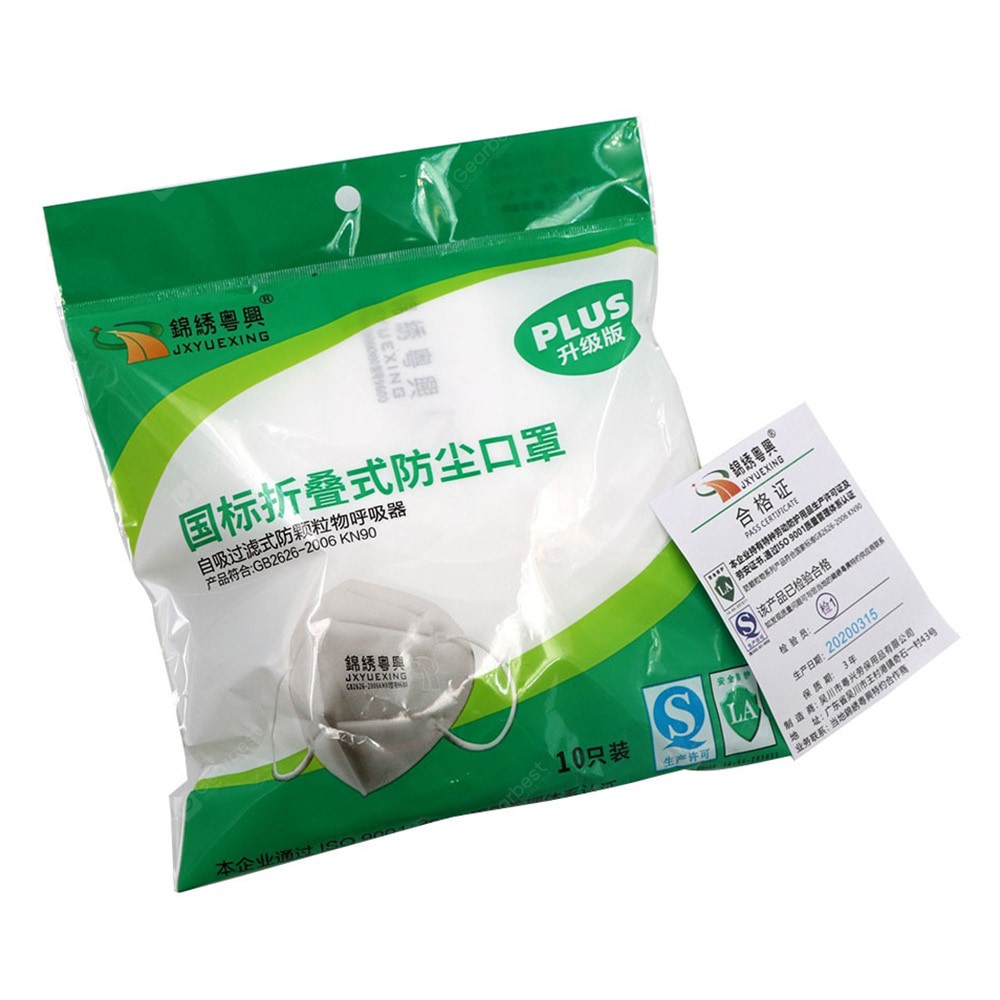 Masker KN90 Masker Pernapasan Particulate Respirator, Masker KN90 jxyuexing Per 1 Pcs