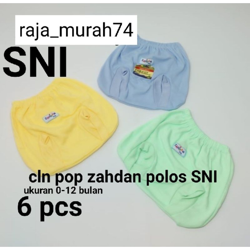 6 pcs cln pop zahdan polos SNI