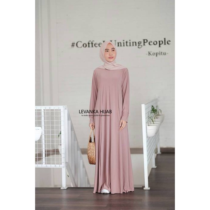 Gamis Payung Polos / Gamis pecah 8 bahan jersey kode GUe