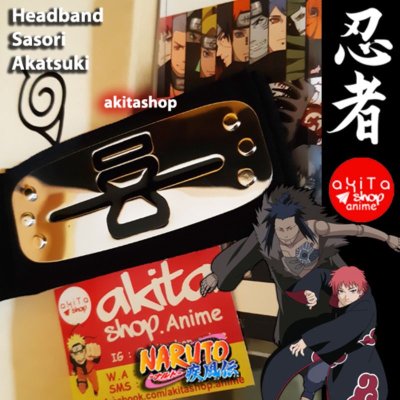 Headband Ikat Kepala Naruto SASORI AKATSUKI