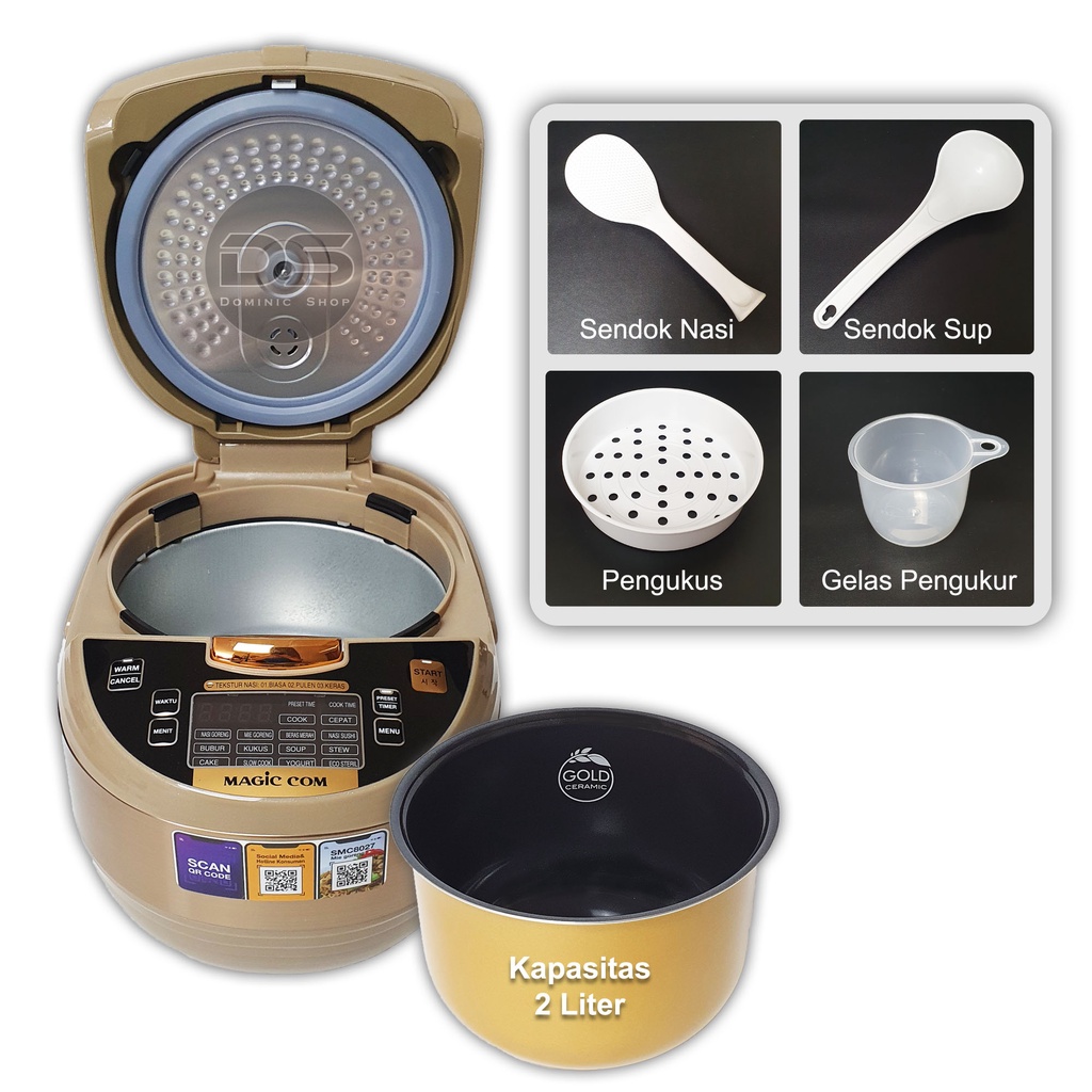 Rice Cooker Magic Com Yong Ma DIGITAL SMC-8027 / Yongma SMC8027 / Magic Jar / Penanak Nasi
