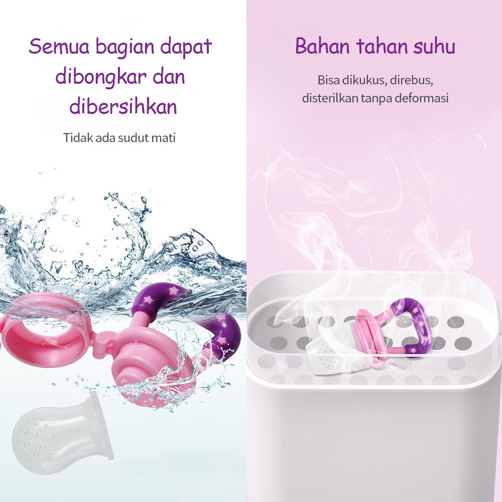 Halobaby Baby Fruit &amp; Food Feeder Empeng Buah Bayi / Baby Fruit Feeder