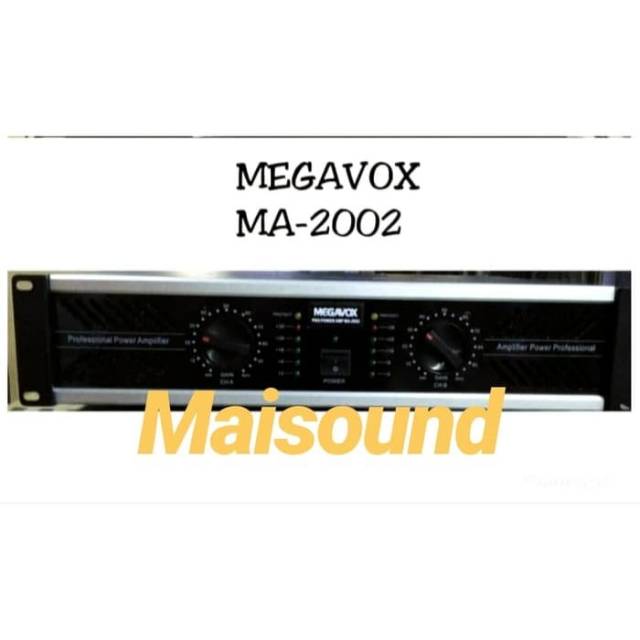 POWER AMPLI MEGAVOX MA 2002 AMPLIFIER MEGAVOX MA2002