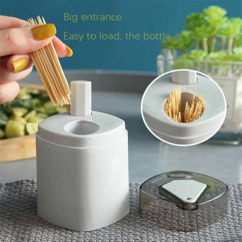 Tempat Tusuk Gigi Otomatis Mini Automatic ToothPick Storage