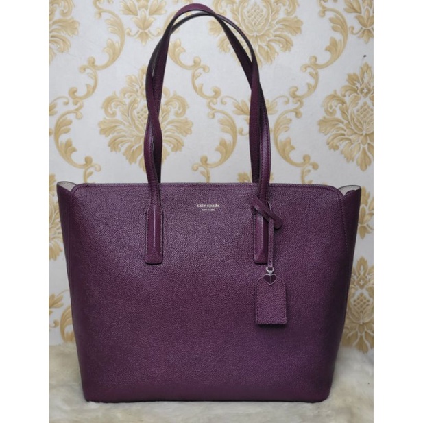 Margaux Cranberry Large Tote