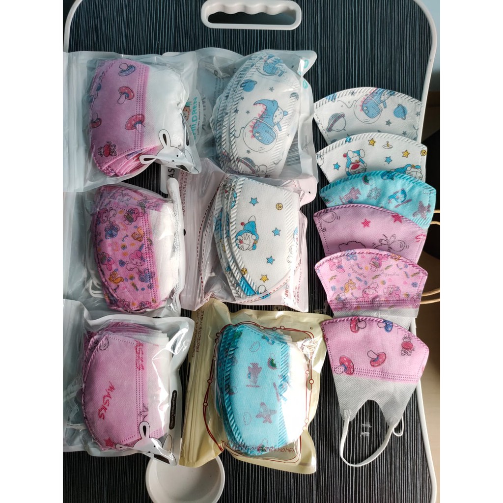 Masker Duckbill Anak 3ply Motif isi 25PCS