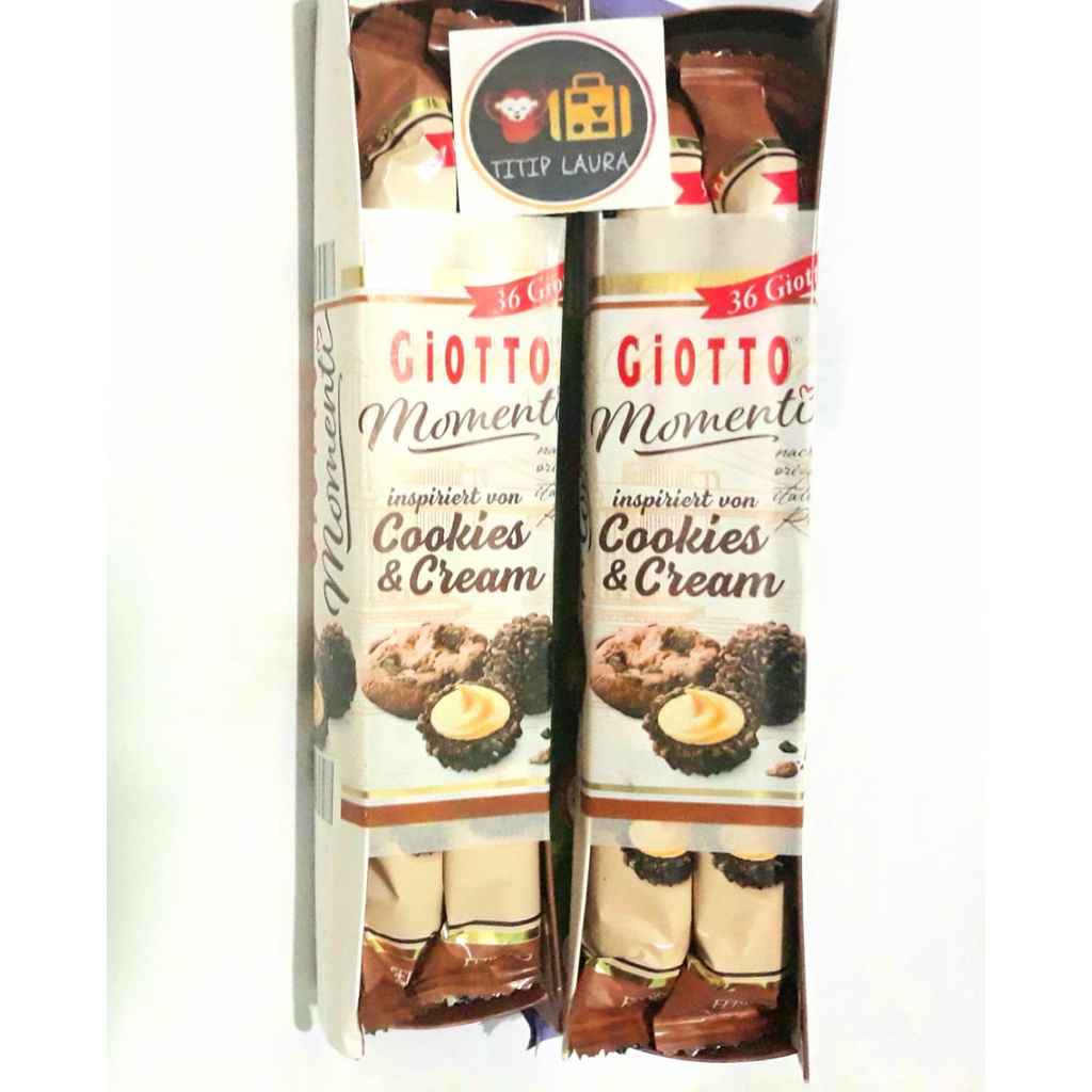 Ferrero Giotto Momenti Cookies & Cream 4 Bars 36pcs Ori Jerman