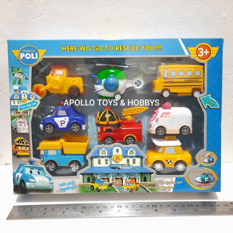 (PROMO) MAINAN ANAK ROBOCARPOLI ISI 8PCS 1SET / MAINAN MOBIL