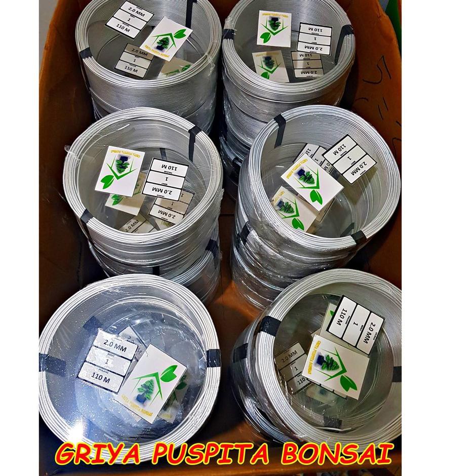 Terbaik KAWAT BONSAI ALUMUNIUM PUTIH 1 KG 1 ROLL