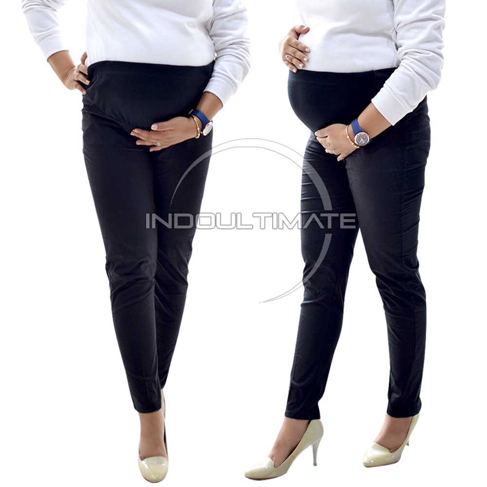 Celana Hamil Kerja Panjang Kain Katun Kantor Ibu Hamil BY CH-01 / leging baju pakaian ibu hamil