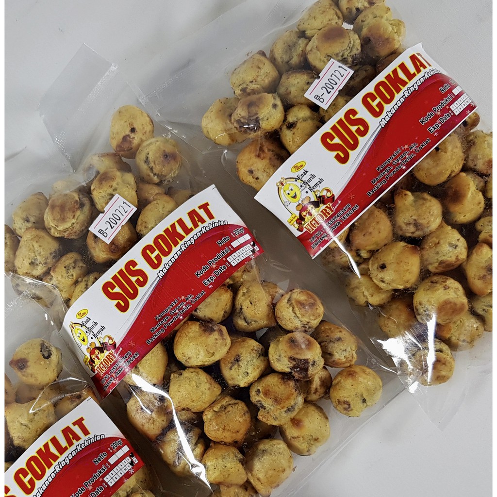 

Victory Snack - Camilan Roti Sus Coklat / Sus Kering murah isi 200 gr