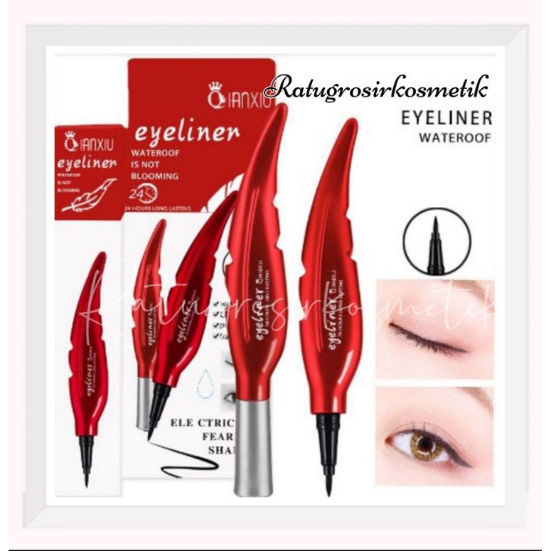 [ECER] EYELINER DAUN MERAH QIANXIU LONGLAST WATERPROOF