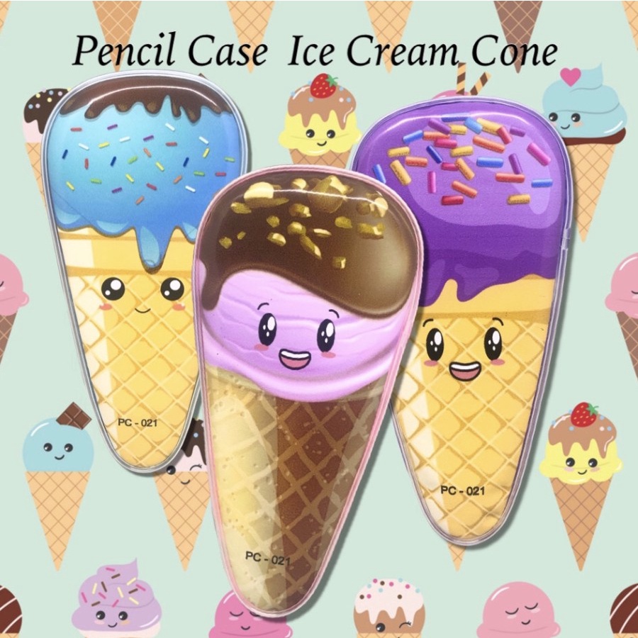 

Kotak pensil mika Ice Cream Cone/Tempat pensil Fancy