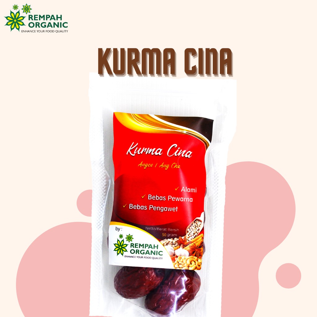 

Rempah Organic - Natural Angco / Ang Cho / Kurma Cina 50 Gram